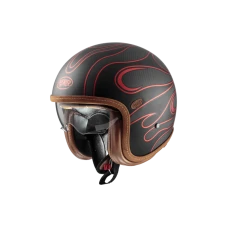 PREMIER HELMETS VINTAGE PLATINUM ED. КАРБОНОВОГО FR ЧЕРВОНА CHROMED BM L