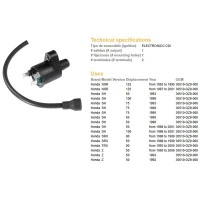 DZE КОТУШКА ЗАПАЛЮВАННЯ HONDA NSR125 93-01 (30510-GZ9-000) TRX90 '93-'05