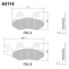 NISSIN 2024\/10 КОЛОДКИ ДИСКОВІ ТОРМОЗНІ KH135 \/ KH214 ПРЕМІУМ-КЛАС SEMI-METALLIC (SPIEK METALICZNY) (ECE R90) (MADE IN JAPAN) - зображення 1
