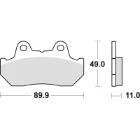 TRW LUCAS КОЛОДКИ ДИСКОВІ ТОРМОЗНІ KH69/3 SINTER STREET HONDA CBR 600 / XL 600 V 87-90, CX 650 / ТУРБО 83-85, CB 750 / CB 900 BOLDOR 81-83, VT 1100 87-93, GL 1200 / 1500 84-00, ПЕРІД/ЗАД (АКЦІЯ)