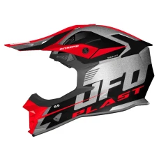 UFO ШОЛОМ INTREPID CROSS КОЛІР CZARNY/SREBRNY/CZERWONY FLUO РОЗМІР S ( ECE 22R06 ) - KOLEKCJA 2024