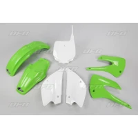 UFO КОМПЛЕКТ ПЛАСТІКОВ KAWASAKI KX 85 '01-'13 КОЛІР OEM (ZIELONY/BIALY) (KX85 '01-'09, KX85 '11-'12) (KA207E999)