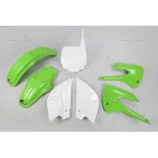 UFO КОМПЛЕКТ ПЛАСТІКОВ KAWASAKI KX 85 '01-'13 КОЛІР OEM (ZIELONY/BIALY) (KX85 '01-'09, KX85 '11-'12) (KA207E999)