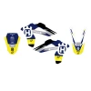 BLACKBIRD КОМПЛЕКТ НАЛІПОК (OKLEIN) HUSQVARNA CR 125 '06-'08, WR 250\/300 '06-'13 DREAM 5 КОЛІР ЖОВТИЙ СИНІЙ БІЛИЙ - зображення 2