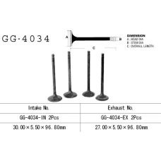 VESRAH КЛАПАН ВИПУСКНИЙ KAWASAKI KLF/KSF/KVF 400 '97-'06 (2 NA ТРАНСПОРТ) (OEM: 12005-1189) (1 ШТ.) (MADE IN JAPAN)