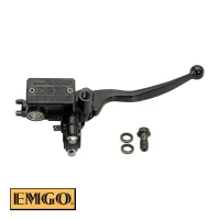 EMGO 2024/05 НАСОС ГАЛЬМА ПЕРІД КОМПЛЕКТНА (13MM) Z КРІПЛЕННЯМ ЗЕРКАЛА HONDA CBR 125, XR 125 L, NXR 125, XR 250, CTX 200, CBX 250 TWISTER, CB 300 F '15-18, CBR 300 R '15-19, XR 650 L (OEM: 45510-KGA-941/45510-K33-305) КОЛІР ЧОРНИЙ
