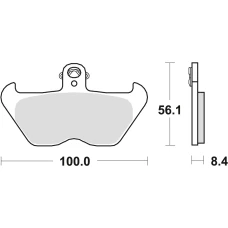 TRW LUCAS КОЛОДКИ ДИСКОВІ ТОРМОЗНІ KH407 KH246 SINTER STREET BMW K1 88-93, K 100 89-92, R 1100 GS / R / RS / RT / S / ST 93-06, R 1150,GS 99-01, K 1200 LT / RS 97-00, R 1200 C 98-02, ПЕРІД