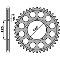 ЗАДНЯ ЗІРКА PBR 4459 40 C45 SUZUKI GSX 1400 01-06 (-1) (LANC. 530)