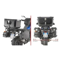 KAPPA 2025/05 СТЕЛАЖ KUFROW БОКОВИХ MONOKEY CAM SIDE BMW R 1300 GS '24-, - ПІД KUFRY KVG K'VOYAGER АЛЮМІНІЙ - ПРАВАЯ KVGS33 WCIETY
