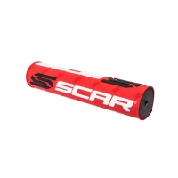 SCAR RACING GABKA NA КЕРМА (POPRZECZKE) (250MM) КОЛІР ЧЕРВОНИЙ Z ЛОГОТИП SCAR