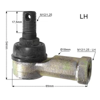 PROMX НАКОНЕЧНИК ТЯГА KIEROWNICZEGO ЛІВА YAMAHA YFM 250/350/400/450