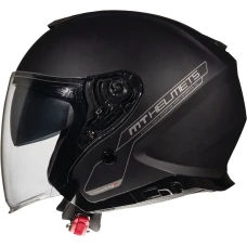MT АКЦІЯ ШОЛОМ ВІДКРИТИЙ JET Z БЛЕНДА THUNDER 3 SV JET SOLID MATT BLACK КОЛІР ЧОРНИЙ МАТОВА РОЗМІР M
