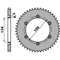 ЗАДНЯ ЗІРКА PBR 4330 48 F KAWASAKI KDX 125 90-99 (JTR459.48) (LANC. 428)