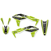 BLACKBIRD КОМПЛЕКТ НАЛІПОК (OKLEIN) KAWASAKI KXF 250 '17-'20 DREAM 4 КОЛІР ZIELONY/CZARNY