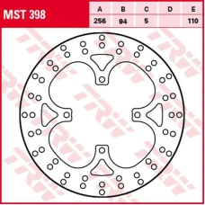 TRW LUCAS ZF ДИСК ТОРМОЗНИЙ ЗАД HONDA VFR 750F '90-'97, VFR 800 '02-'09 (256X94X5MM)