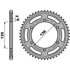 ЗАДНЯ ЗІРКА PBR 864 44 C45 YAMAHA XJ 600 84-90 (JTR862.44) (LANC. 530)