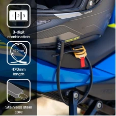 OXFORD ЗАХИСТ ПРОТИКРАДІЖКА УНІВЕРСАЛ DO МОТОШОЛОМ, ВЕЛОСИПЕДА ITD. КОЛІР ЧОРНИЙ (ЗАКРИТТЯ NA SZYFR)