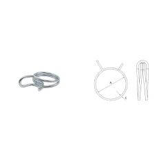 PROMX ХОМУТ DRUCIANA DGAL 11.3 - ДІАПАЗОН 11.0-11.6 MM - 5 ШТУК
