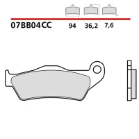 BREMBO 2026/06 КОЛОДКИ ДИСКОВІ ТОРМОЗНІ KH181 ROAD / SCOOTER КАРБОН CERAMIC CC (POLMETALICZNE) (ECE R90)