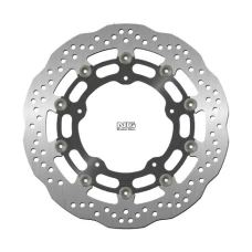 NG ДИСК ТОРМОЗНИЙ ПЕРІД YAMAHA YZF R1 '04-'06 / '15-'16, FZ1 '06-13, R6 '20-, V-MAX '09-16, MT-10 '16-21 (320X132X5MM) (5X8,5MM) WAVE PLYWAJACA (МАТЕРІАЛ АЛЮМІНІЙ)