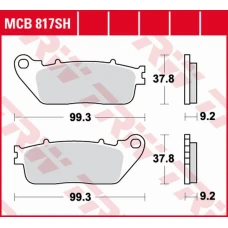 TRW LUCAS ZF КОЛОДКИ ДИСКОВІ ТОРМОЗНІ KH488 SINTER STREET HONDA VFR 800F '14-, VFR 800X CROSSRUNNER '11-, CB 1000R '08-'16, VFR 1200F '10-'16 ЗАД