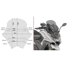 GIVI FUME' WINDSCREEN KYMCO AK 550