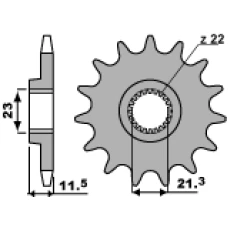ПЕРЕДНЯ ЗІРКА PBR CHT 2051 13 18NC YAMAHA TTR 250 93-05, RAPTOR 250 08-11 (LANC. 520)
