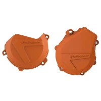 POLISPORT КОМПЛЕКТ ЗАХИСТ КРИШКИ (DEKLA) ГЕНЕРАТОР І ЗАХИСТ КРИШКИ КОМПЛЕКТА СЦЕПЛЕННЯ I ЗАХИСТ НАСОСО ВОДИ KTM EXC-F/XC-F 450/500 '17-'22; HUSQVARNA FE 450/501 '17-'22 КОЛІР КОЛІР ПОМАРАНЧ (846700002+8460500002+8485000002)