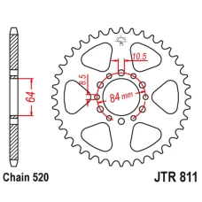 ЗАДНЯ ЗІРКА JR 811 39 SUZUKI TC 125/185 '73-77, TS 185 '71-84 (81139JT) (LANC. 520)