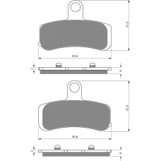 GOLDFREN ТОРМОЗНИЙ КОЛОДКИ 275 КЕРАМІЧНІ КАРБОНОВОГО S3