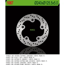 NG ДИСК ТОРМОЗНИЙ ЗАД KYMCO XCITING 250/300/500 (240X125,5X5) (5X10,5MM)