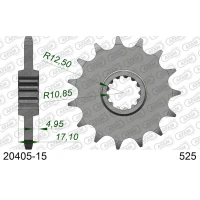 AFAM 2026/04 ШЕСТЕРНЯ ПЕРІД 2041 15 Z ГУМА HONDA CB 500 '94-'03, CBF 500 '04-'08 (JTF297.15RB) (LANC. 525)