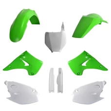POLISPORT КОМПЛЕКТ ПЛАСТІКОВ (ПОВНИЙ KIT) KAWASAKI KX 125/250 '04-'08 W КОМПЛЕКТІ TABLICA ПЕРІД (8660800002) I КРИШКИ AMORTYZAROROW (8398000001) КОЛІР ЗЕЛЕНИЙ OEM