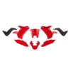 RACETECH (RTECH) 2023\/12 КОМПЛЕКТ ПЛАСТІКОВ (БЕЗ ПЕРІД КРИЛА) T7 REVOLUTION YAMAHA TENERE 700 '19-'24 КОЛІР ЧЕРВОНИЙ\/ЧОРНИЙ - зображення 2