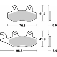 SBS АКЦІЯ КОЛОДКИ ДИСКОВІ ТОРМОЗНІ KH135 / KH214 STREET CERAMIC КОЛІР ЧОРНИЙ