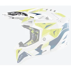 AIROH AVIATOR 3 PEAK SPIN YELLOW/BLUE БЛИСК