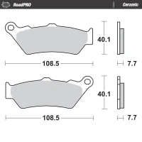 MOTO-MASTER BRAKEPADS ROADPRO КЕРАМІЧНІ