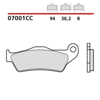 BREMBO 2026/06 КОЛОДКИ ДИСКОВІ ТОРМОЗНІ KH181 ROAD / SCOOTER КАРБОН CERAMIC CC (POLMETALICZNE) (ECE R90)