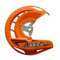 ACCEL ЗАХИСТ ТОРМОЗА ДИСКА ПЕРІД KTM SX/SXF '03-'14, EXC, EXCF '03-'15 КОЛІР КОЛІР ПОМАРАНЧ (FDG-05OR)