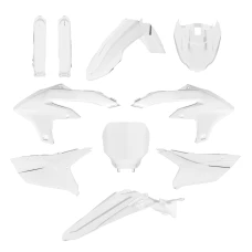 КОМПЛЕКТ ПЛАСТИКА POLISPORT (ПОВНИЙ KIT) YAMAHA YZ 250F '24-'25; YZ 450F '23-'25 В КОМПЛЕКТІ ПЕРЕДНЯ ПАНЕЛЬ (8680900005)  І КРИШКИ АМОРТИЗАТОРІВ (8352300007) КОЛІР БІЛИЙ