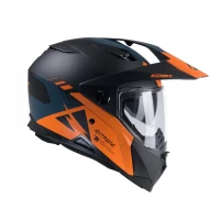 KENNY RACING 2025 ШОЛОМ DUAL ADVENTURE МОДЕЛЬ EXTREME GRAPHIC ORANGE/PETROL MATT КОЛІР ЧОРНИЙ/ПОМАРАНЧЕВИЙ РОЗМІР M  (57 - 58 CM)