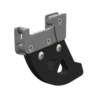 CROSSPRO ЗАХИСТ ТОРМОЗА ДИСКА АЛЮМІНІЙ + DTC ЗАД ПІДХОДИТЬ DO: KTM SX/EXC/EXCF/SXF '04-, HUSQVARNA FE/FX/TE/TX/TC/FC '14-, GASGAS 21-,  КОЛІР ЧОРНИЙ