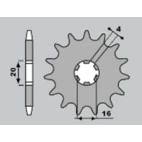 CHT ПРОДАЖА ЗІРОЧКА ПЕРІД 560 14 KAWASAKI KX65/80/85 (560-14) (JTF546.14)