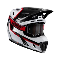 ШОЛОМ LEATT KIT MOTO 7.5 XL 61-62CM, КОЛІР БІЛО/ЧЕРВОНИЙ V26