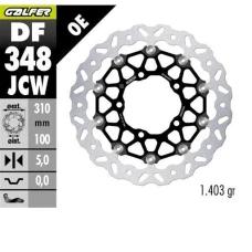 GALFER ДИСК ТОРМОЗНИЙ ПЕРІД SUZUKI GSX-R 600 '06-'07; GSX-R 750 '06-'07; GSX-R 1000 '05-'08; M 109R BOULEVARD; VZR 1800 INTRUDER '06- (FLOATECH) (310X100X5MM)