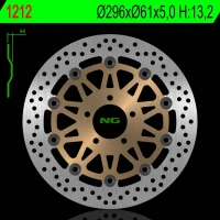 NG ДИСК ТОРМОЗНИЙ ПЕРІД KAWASAKI ZX9R '98-'99 (296X61X5MM) (5X10,5MM)