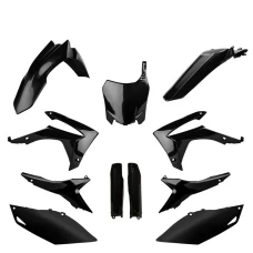 POLISPORT КОМПЛЕКТ ПЛАСТІКОВ (ПОВНИЙ KIT) HONDA CRF 250R '14-'17; CRF 450R '13-'16 W КОМПЛЕКТІ TABLICA ПЕРІД (8659400003) I КРИШКИ AMORTYZAROROW (8351700002) КОЛІР ЧОРНИЙ