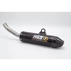 HGS ГЛУШНИК ЧОРНИЙ WITH КАРБОНОВОГО TIP 2T RACING KTM125 23-..HVA TC125 23-..