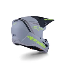 ШОЛОМ SHOT ALPINESTARS S-M3 RADIUM , КОЛІР СІРИЙ/ЧОРНИЙ/НЕОНОВИЙ ЖОВТИЙ, РОЗМІР XL