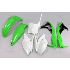 UFO КОМПЛЕКТ ПЛАСТІКОВ KAWASAKI KXF 250 '18-'20 КОЛІР OEM '19 (BIALY/ZIELONY) (KA225E999A)